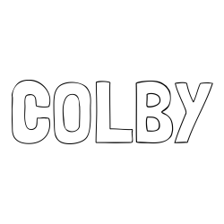 Online Created Coloring Page - COLBY Coloring Page
