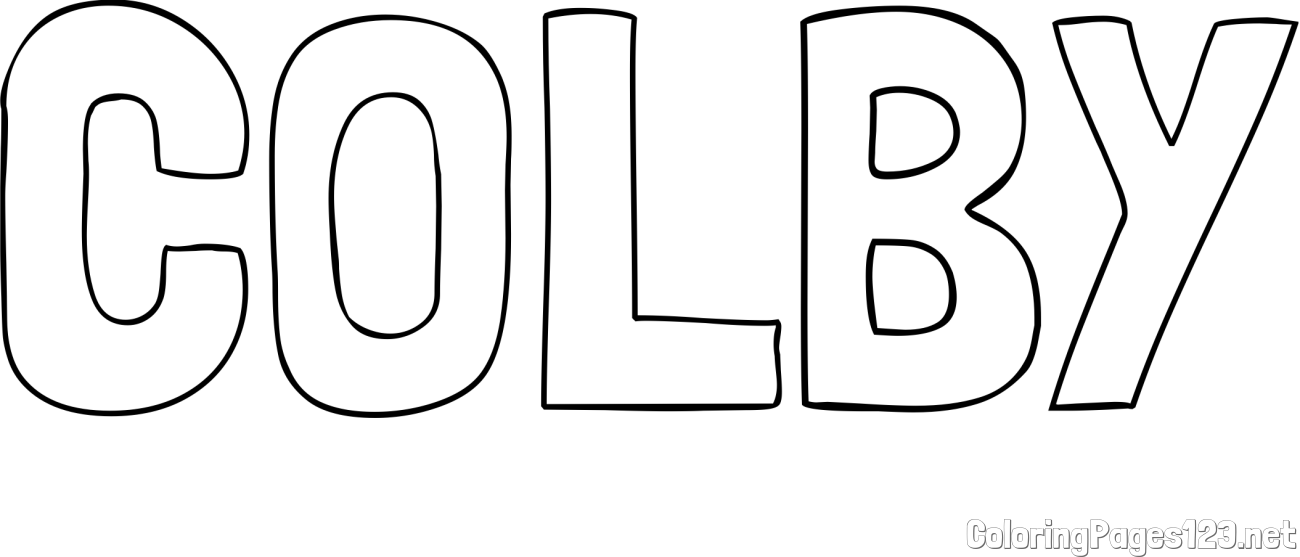 COLBY Coloring Page