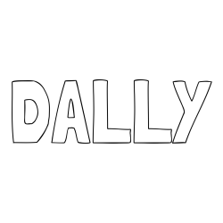 DALLY Coloring Page