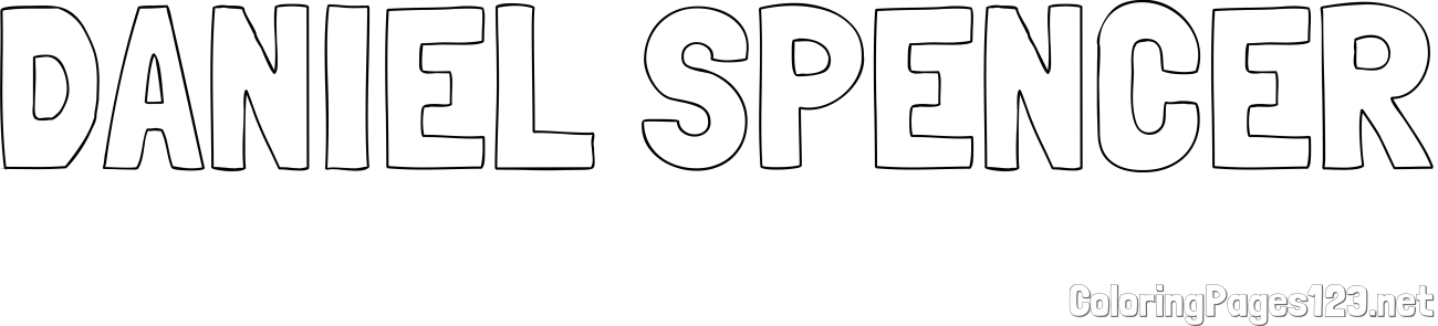 DANIEL SPENCER Coloring Page