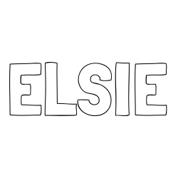 ELSIE Coloring Page