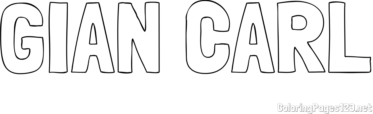 GIAN CARL Coloring Page