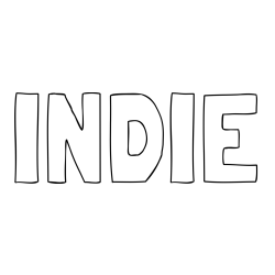 INDIE Coloring Page