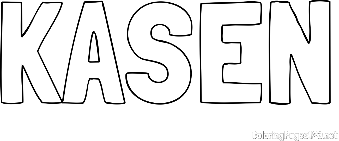 KASEN Coloring Page