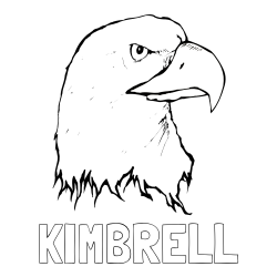 KIMBRELL Coloring Page and American Bald Eagle Head Coloring Page