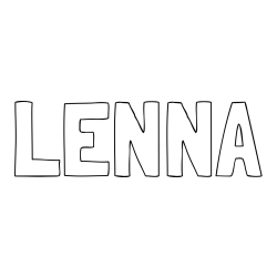 LENNA Coloring Page