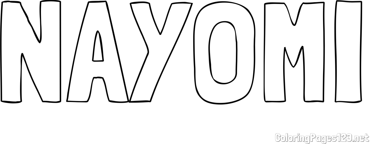 NAYOMI Coloring Page