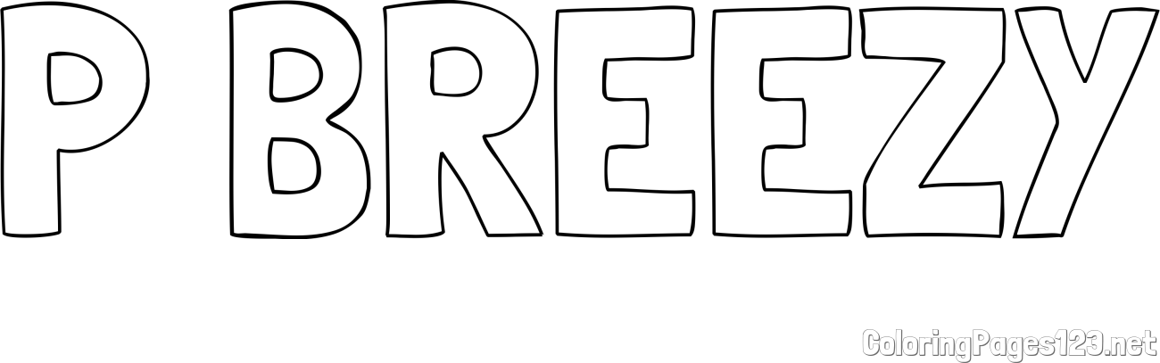 P BREEZY Coloring Page