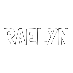 RAELYN Coloring Page