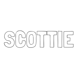 SCOTTIE Coloring Page