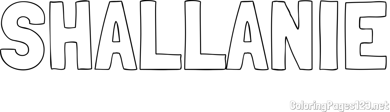 SHALLANIE Coloring Page