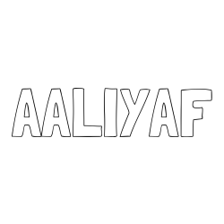 Online Created Coloring Page - AALIYAF Coloring Page