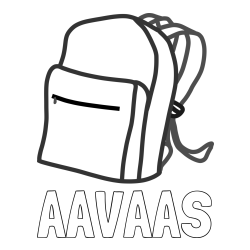 Online Created Coloring Page - AAVAAS Coloring Page and School Backpack Coloring Page