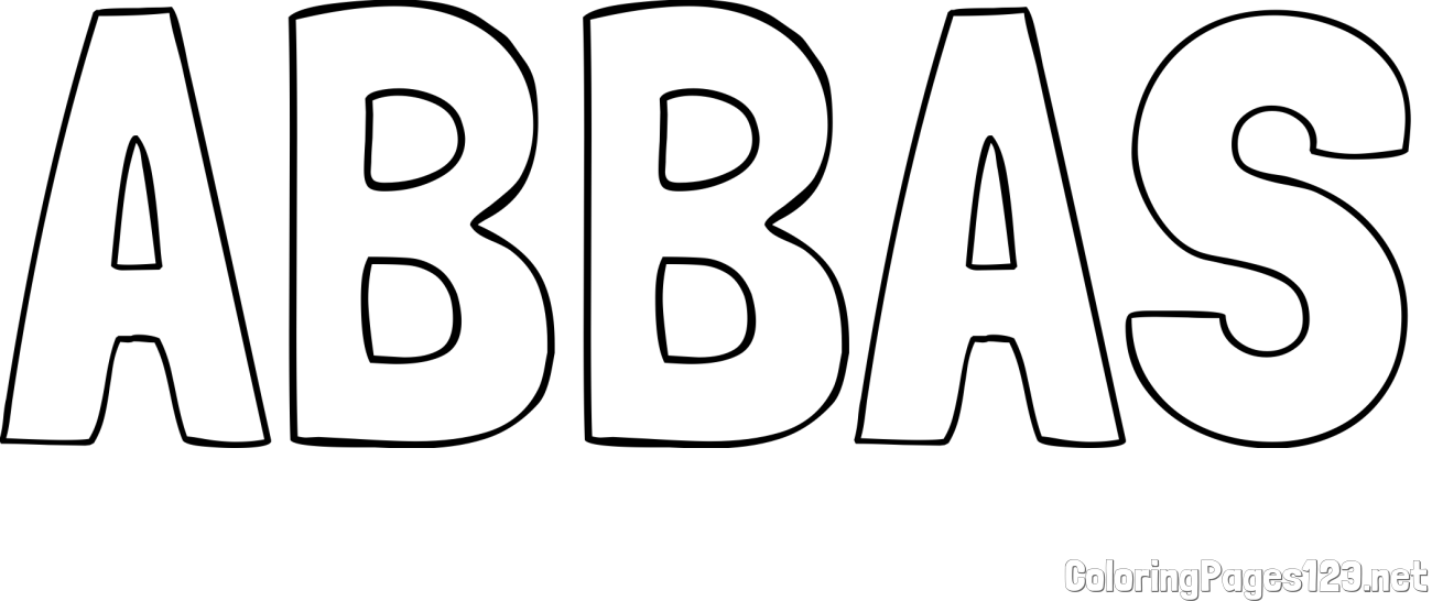 ABBAS Coloring Page
