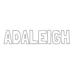 Online Created Coloring Page - ADALEIGH Coloring Page