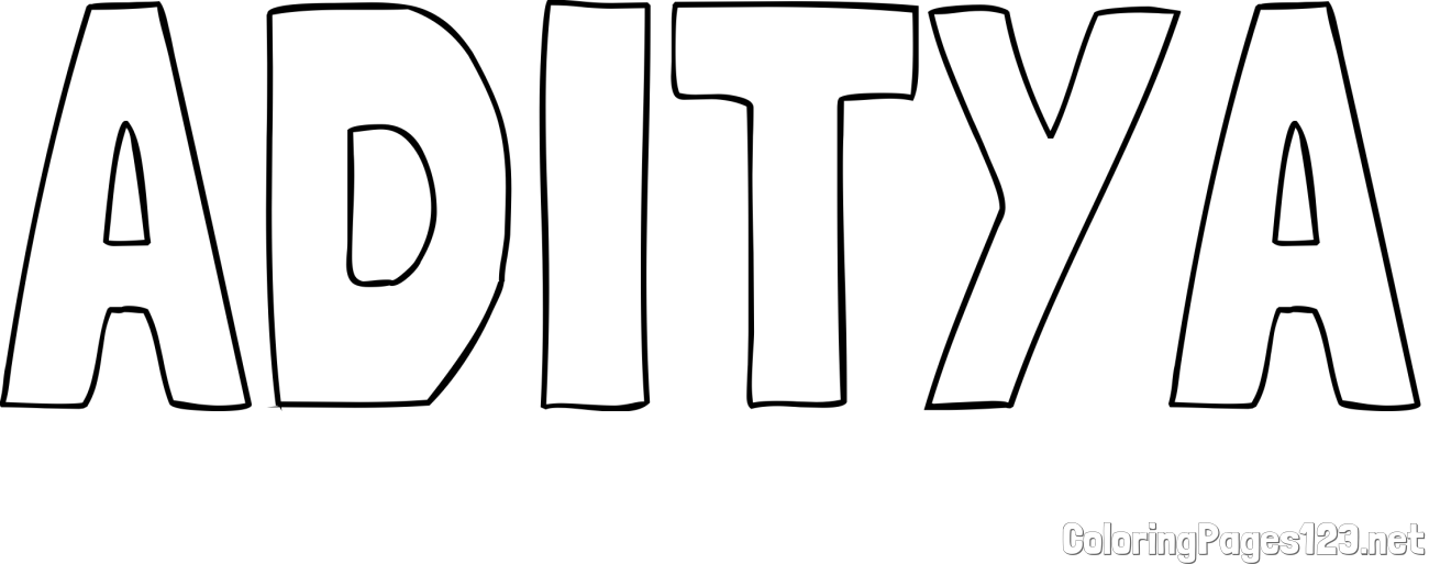 ADITYA Coloring Page