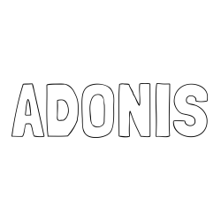 ADONIS Coloring Page
