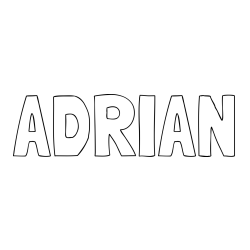 ADRIAN Coloring Page