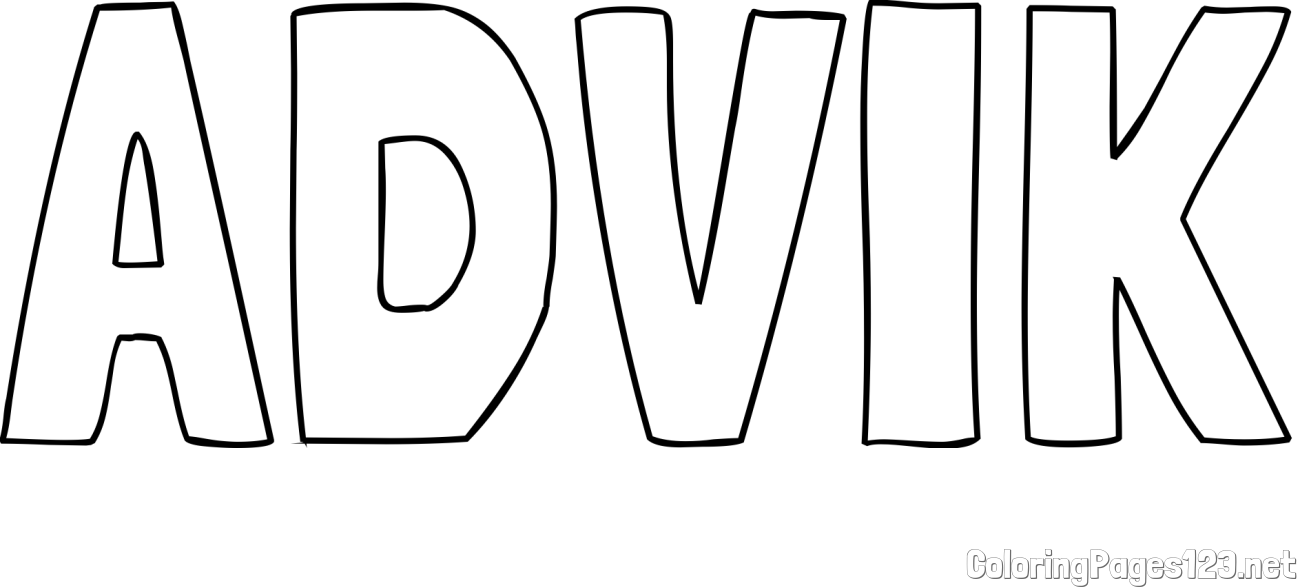 ADVIK Coloring Page