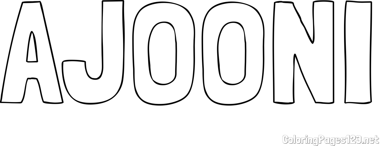 AJOONI Coloring Page