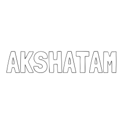 Online Created Coloring Page - AKSHATAM Coloring Page