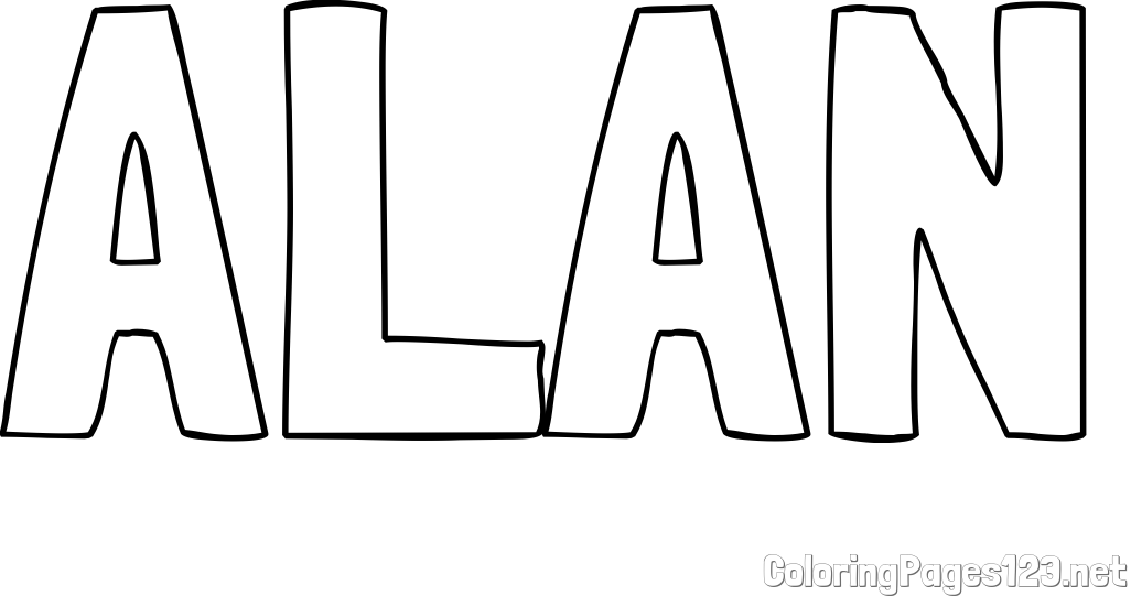 ALAN Coloring Page