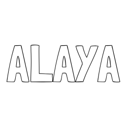 Online Created Coloring Page - ALAYA Coloring Page