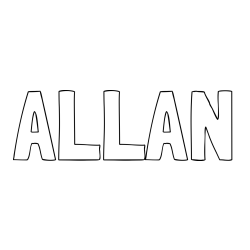Online Created Coloring Page - ALLAN Coloring Page