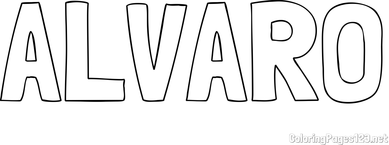 ALVARO Coloring Page