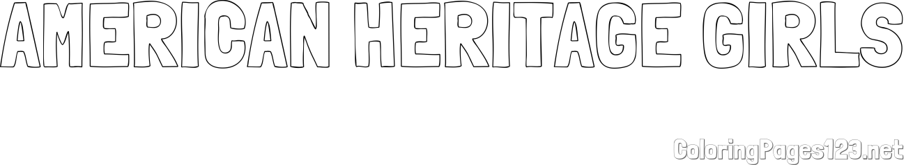 AMERICAN HERITAGE GIRLS Coloring Page