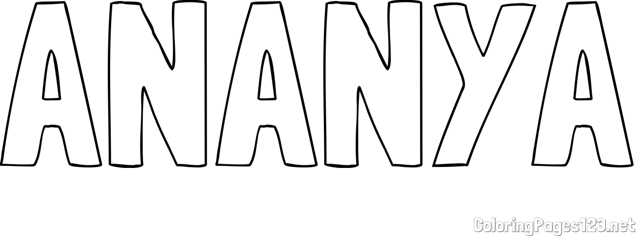 ANANYA Coloring Page