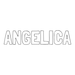 Online Created Coloring Page - ANGELICA Coloring Page