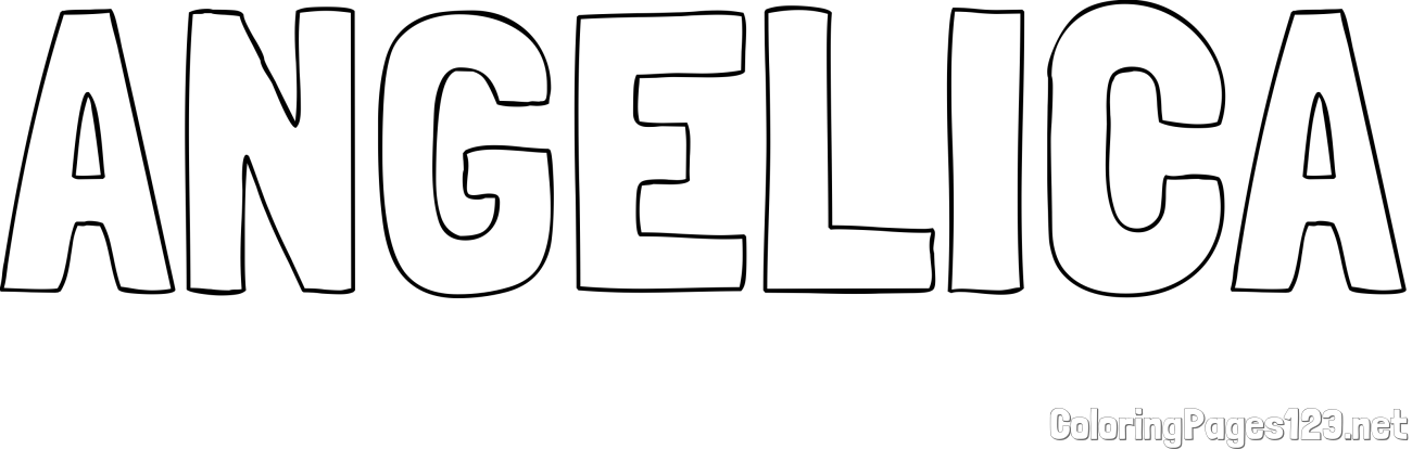 ANGELICA Coloring Page