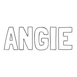 Online Created Coloring Page - ANGIE Coloring Page