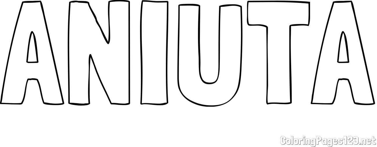 ANIUTA Coloring Page