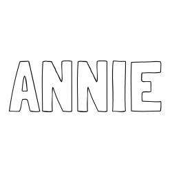 Online Created Coloring Page - ANNIE Coloring Page