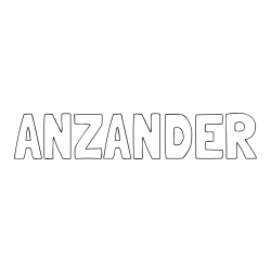 Online Created Coloring Page - ANZANDER Coloring Page