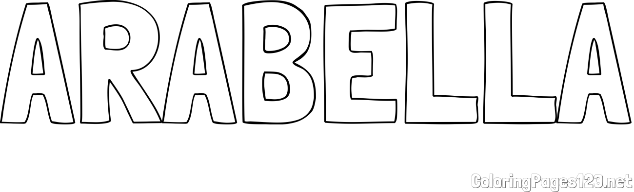 ARABELLA Coloring Page