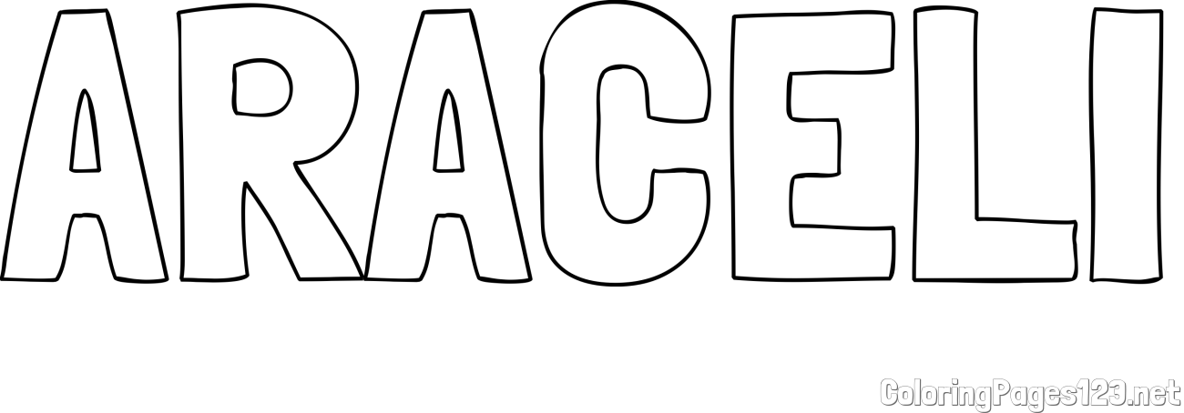 ARACELI Coloring Page