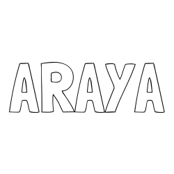 Online Created Coloring Page - ARAYA Coloring Page