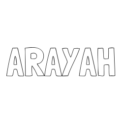 Online Created Coloring Page - ARAYAH Coloring Page