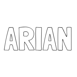 Online Created Coloring Page - ARIAN Coloring Page