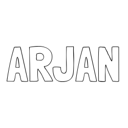 Online Created Coloring Page - ARJAN Coloring Page