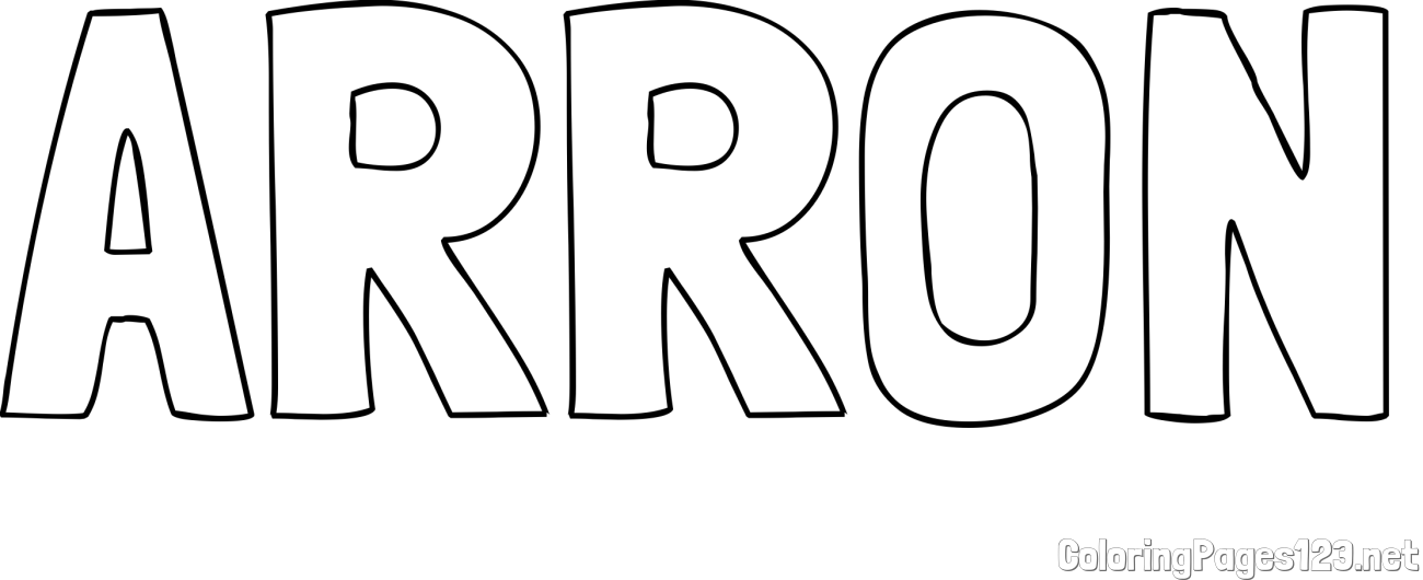 ARRON Coloring Page