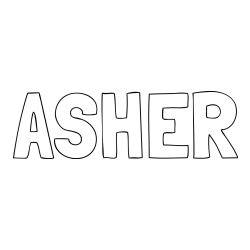 ASHER Coloring Page