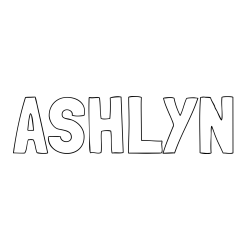 Online Created Coloring Page - ASHLYN Coloring Page