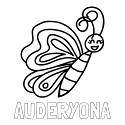 Online Created Coloring Page - AUDERYONA Coloring Page and Simple Butterfly Coloring Page