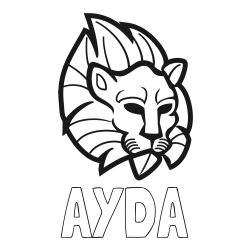 Online Created Coloring Page - AYDA Coloring Page and Abstract Lion Face Coloring Page