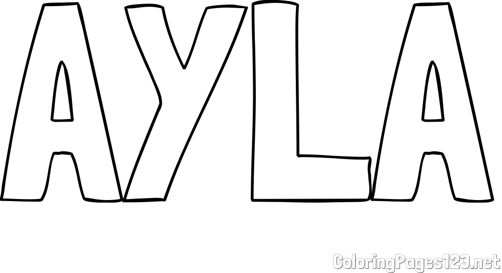 AYLA Coloring Page