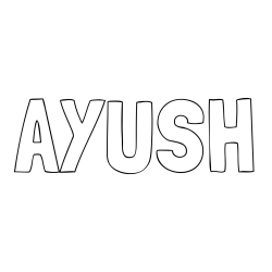 Online Created Coloring Page - AYUSH Coloring Page